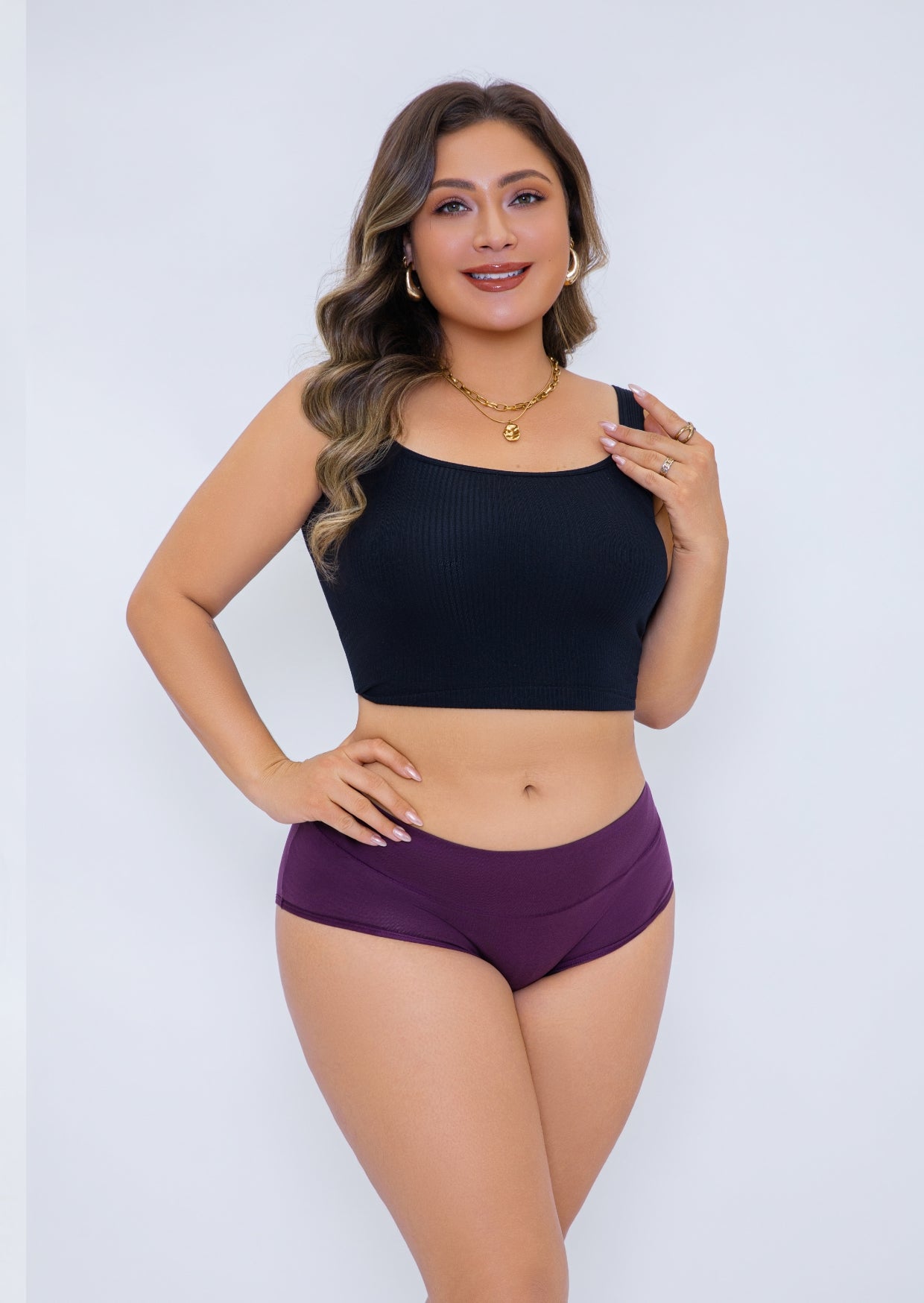 High-Waisted Cotton Briefs