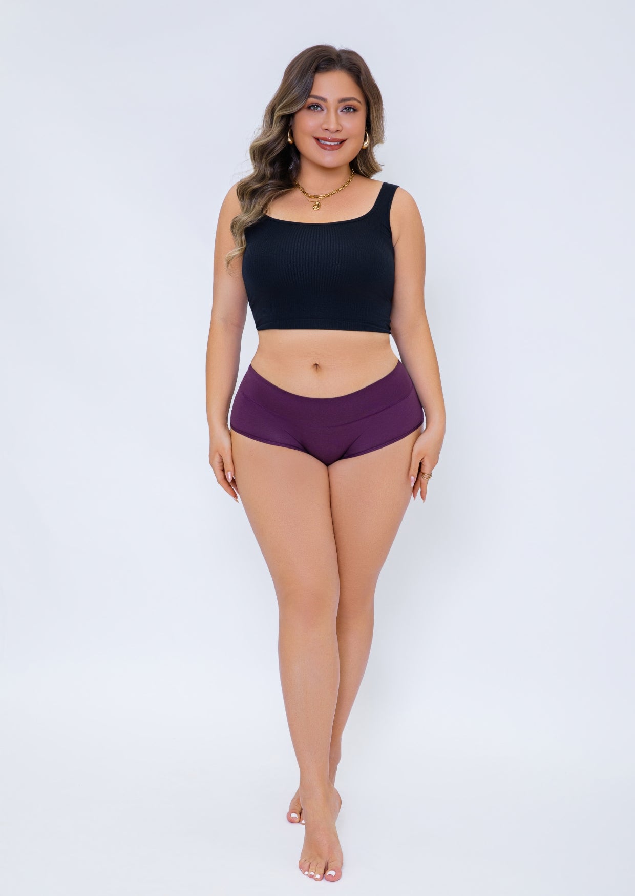 High-Waisted Cotton Briefs